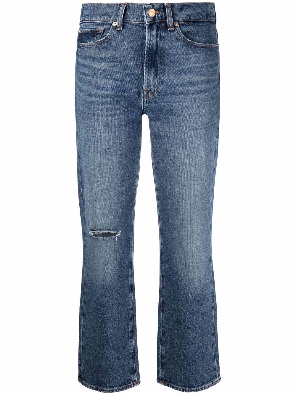 high-rise cropped Logan jeans