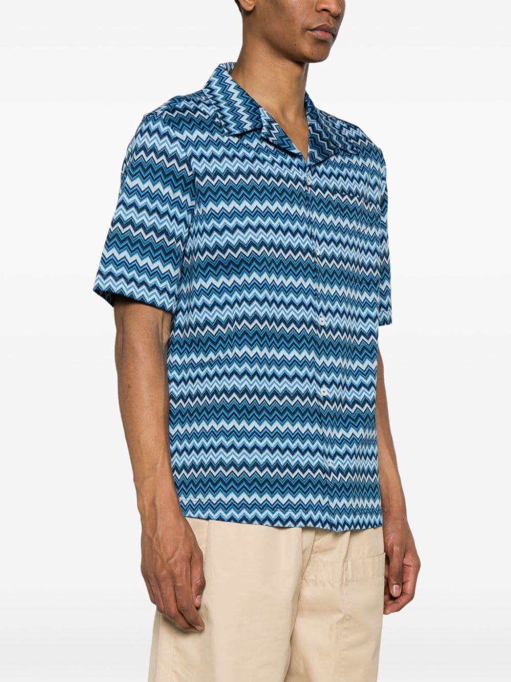 zigzag cotton shirt