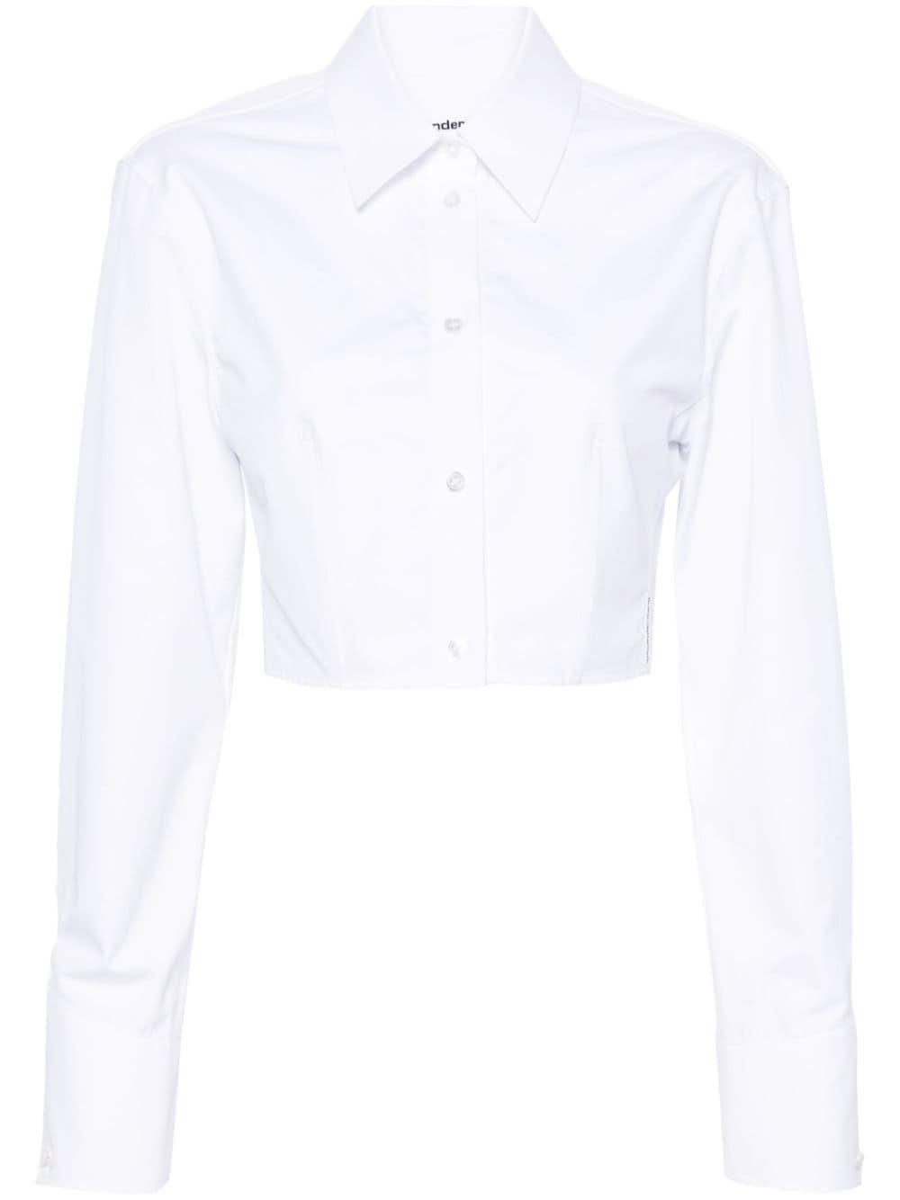 cropped boned shirt