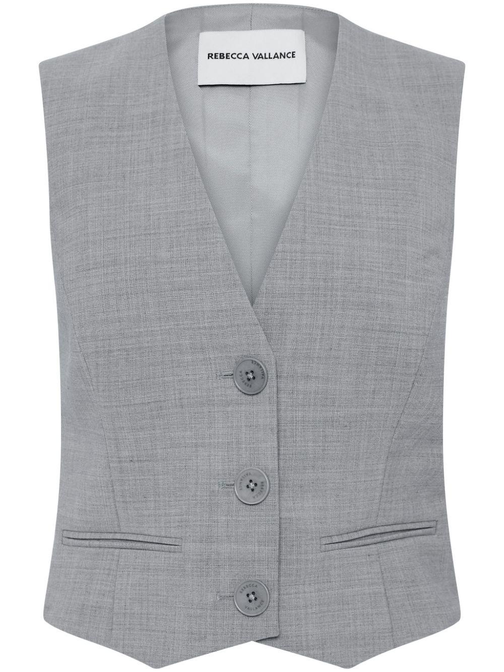 Benoit button-front vest