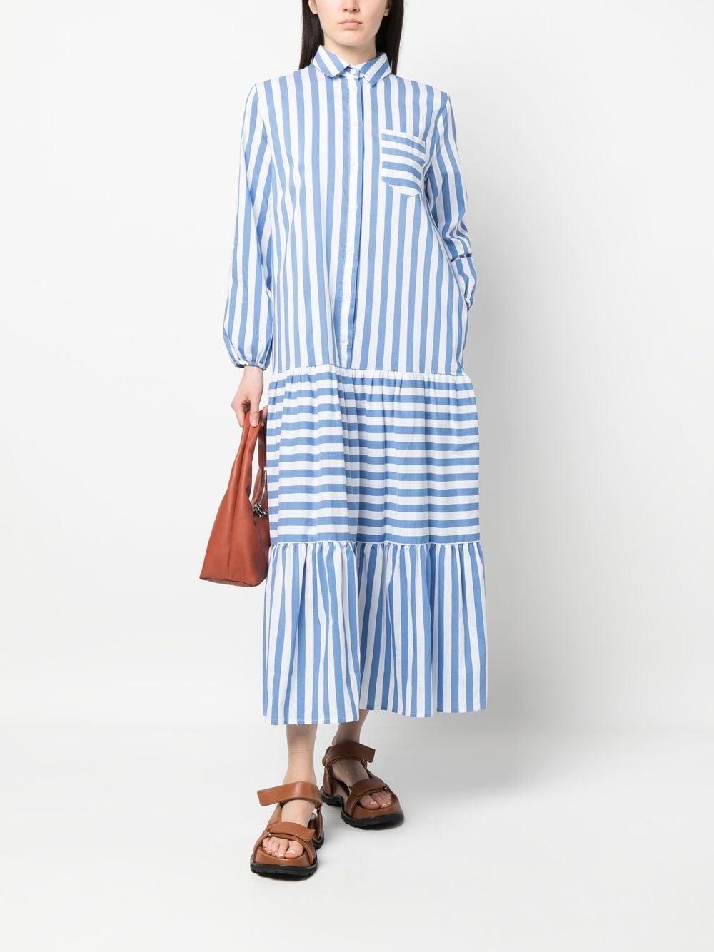 striped maxi dress