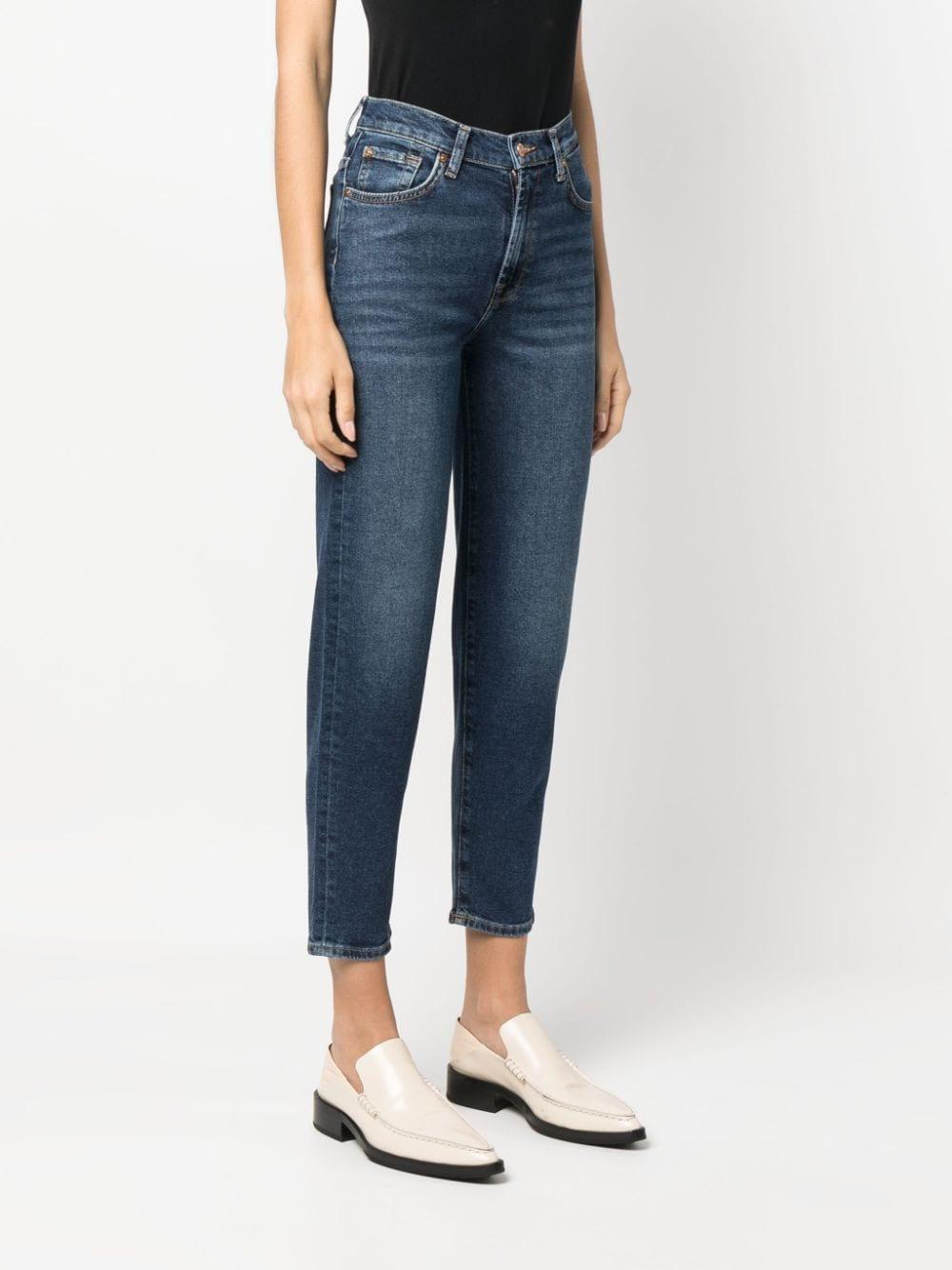 Malia high-rise cropped jeans