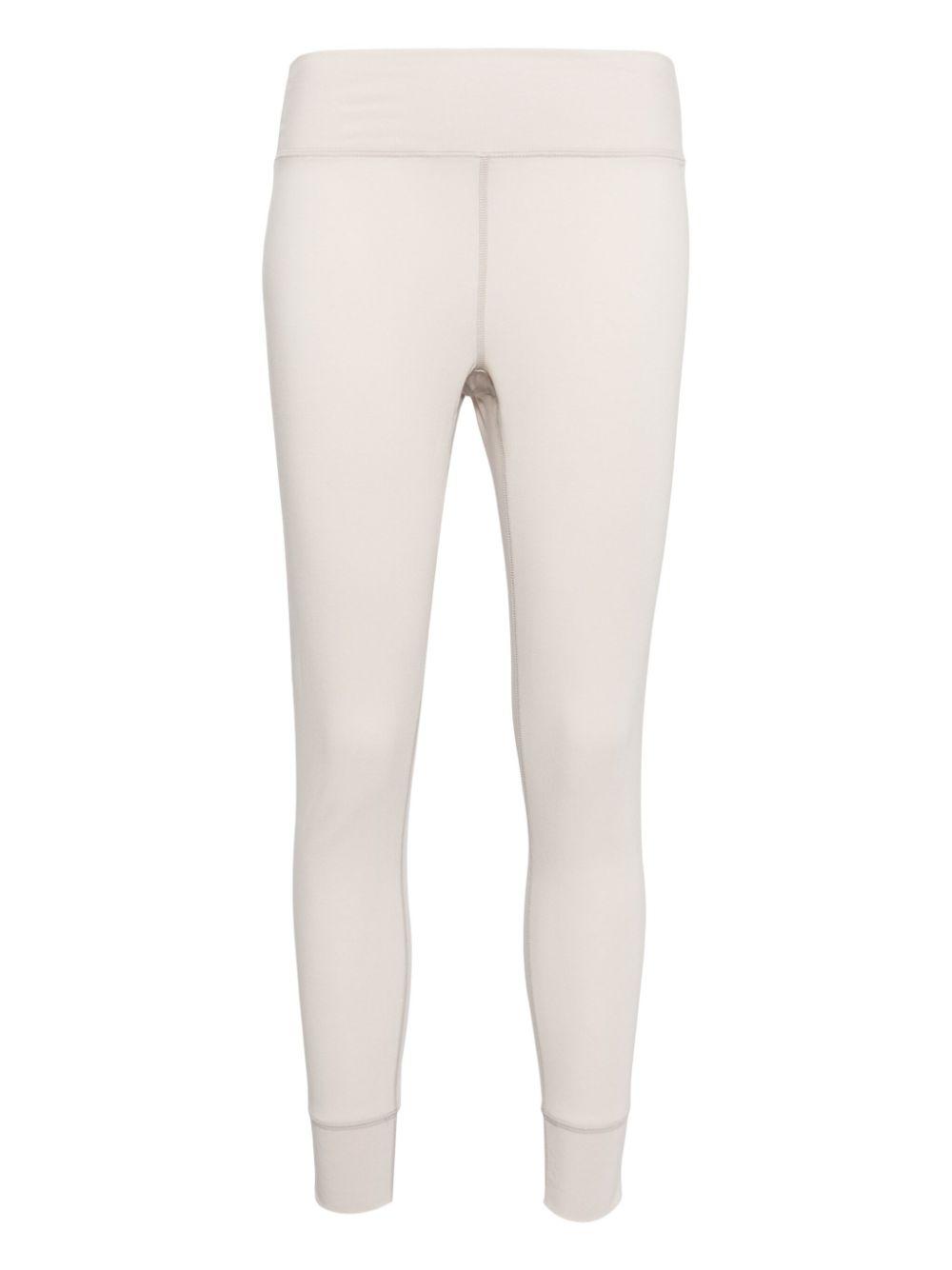 seam-detail mid-rise leggings 