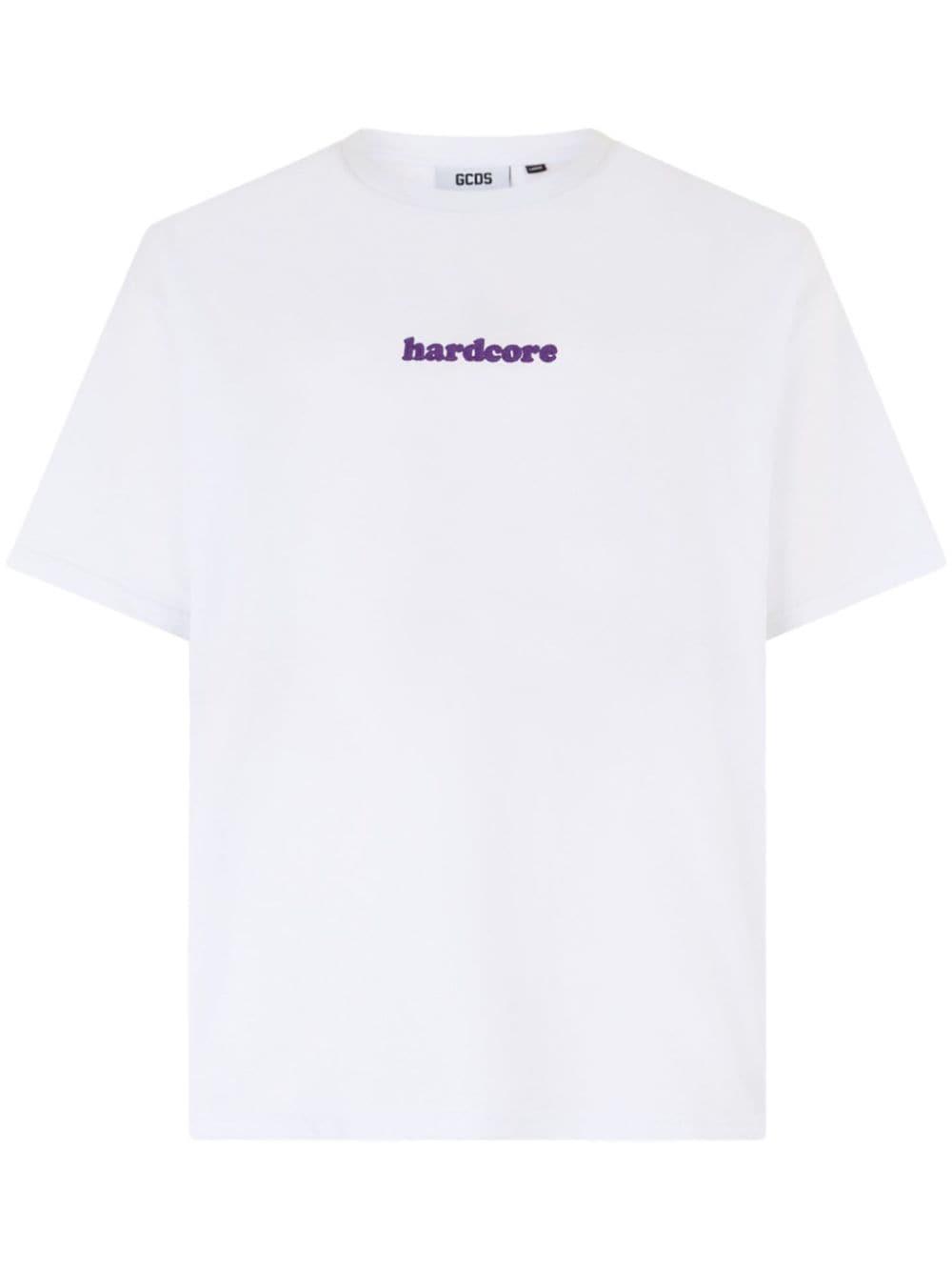 logo-embroidered T-shirt