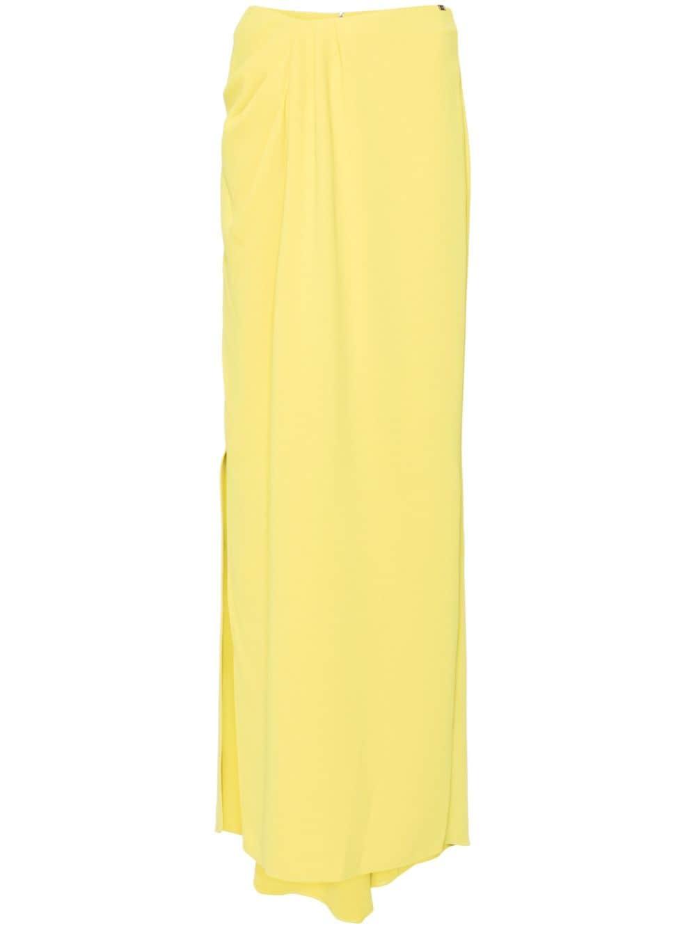 drape-detail maxi skirt