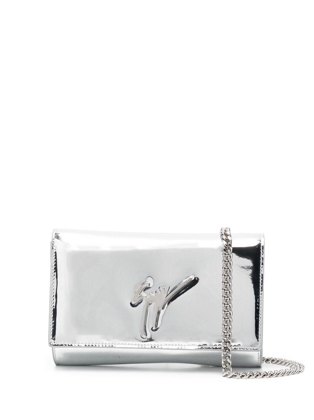 metallic crossbody-bag