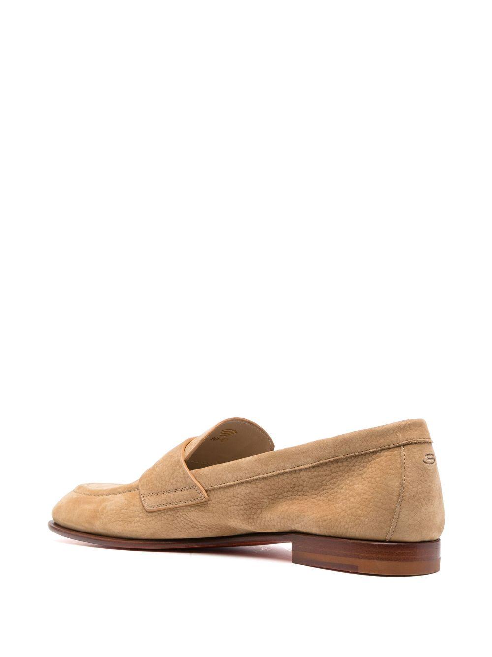 suede penny loafers