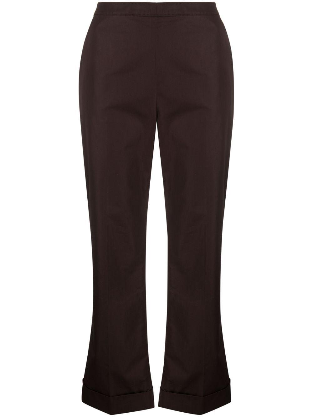 bootcut cropped trousers