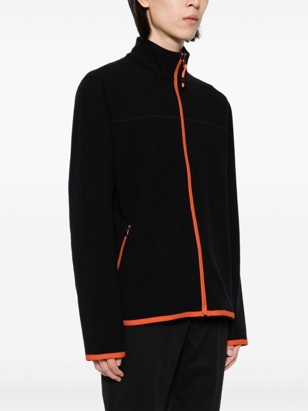 brush scuba zip front sport jacket