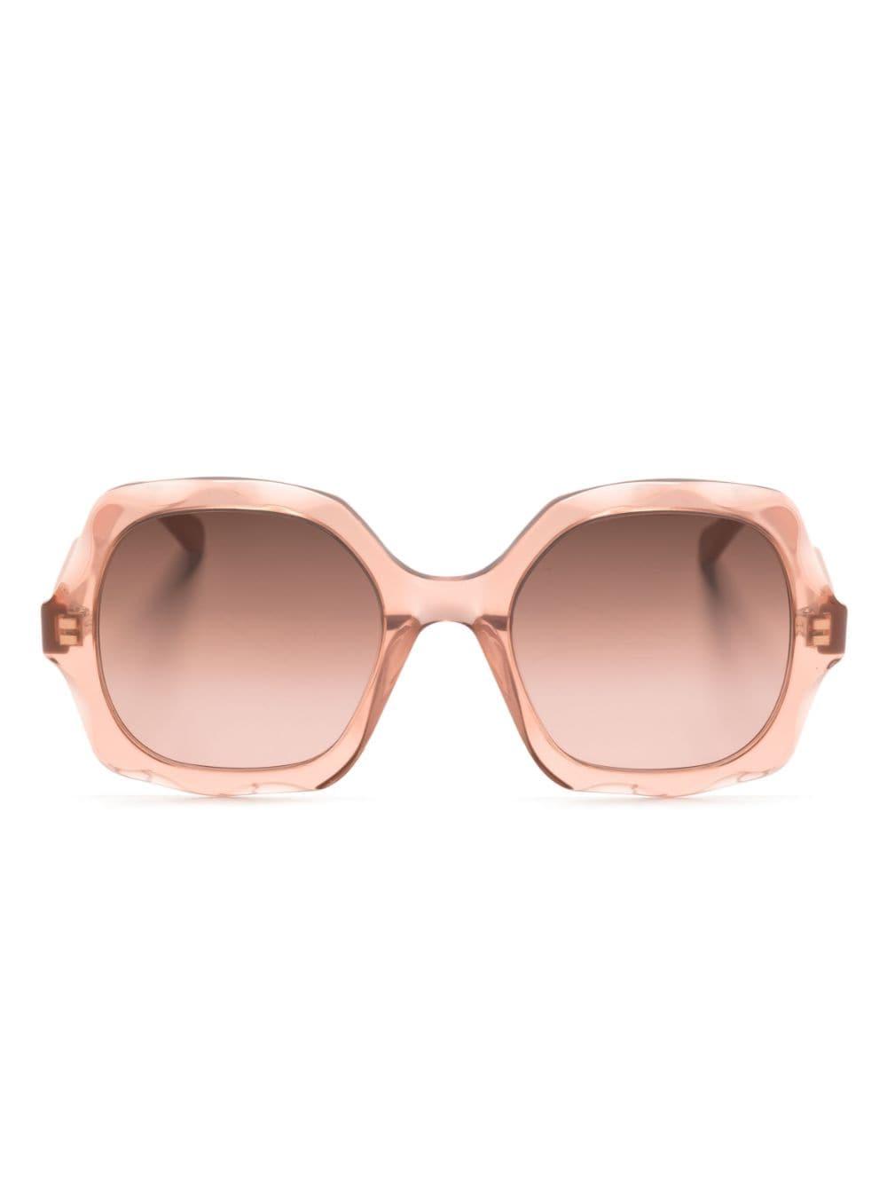 pink Olivia round-frame sunglasses