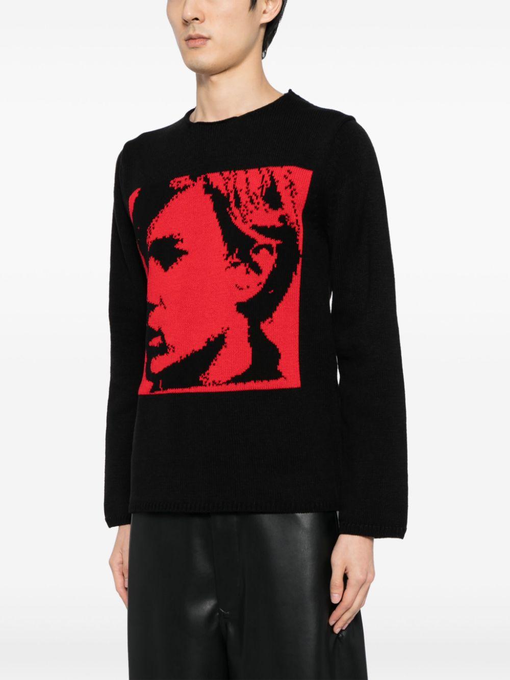 Andy Warhol intarsia jumper