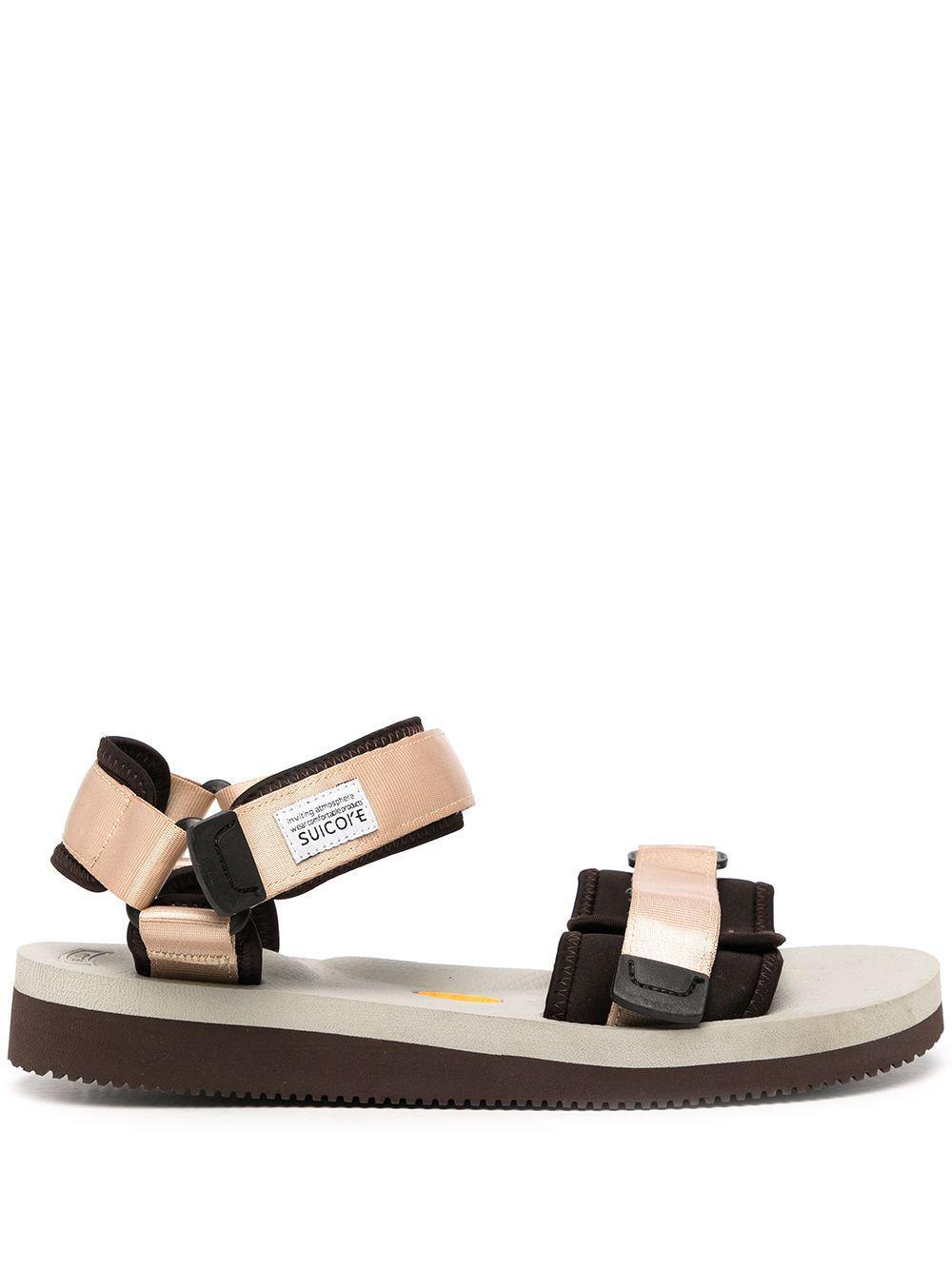 Cel-V touch-strap sandals