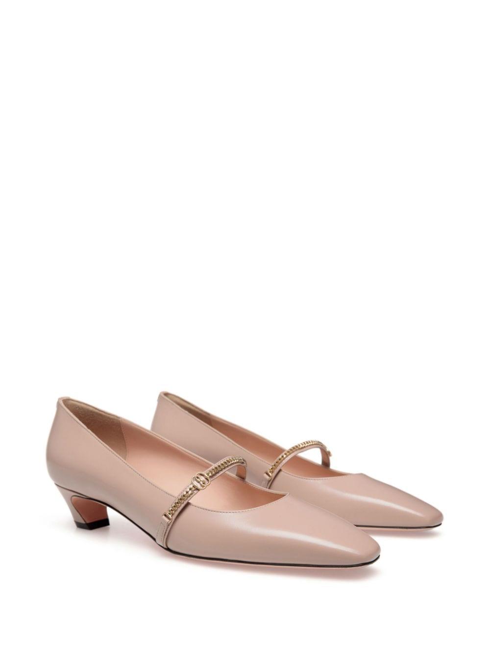 Sylt brushed-leather pumps