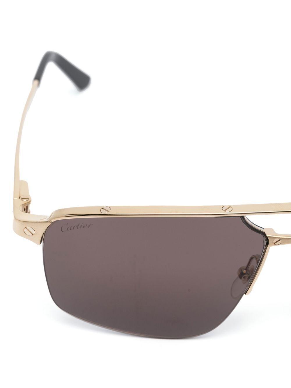 pilot-frame tinted-lenses sunglasses