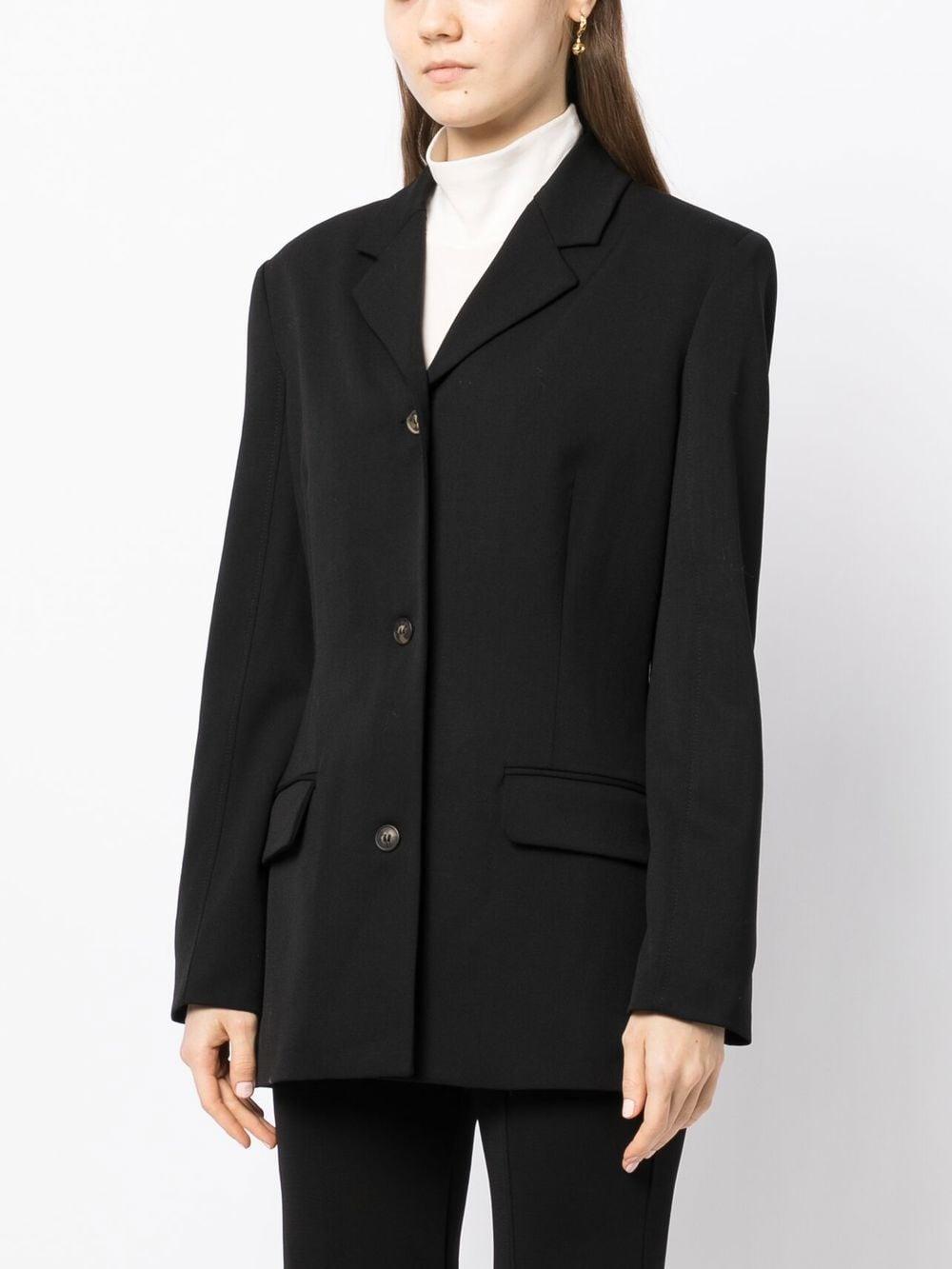 single-breasted virgin-wool blazer