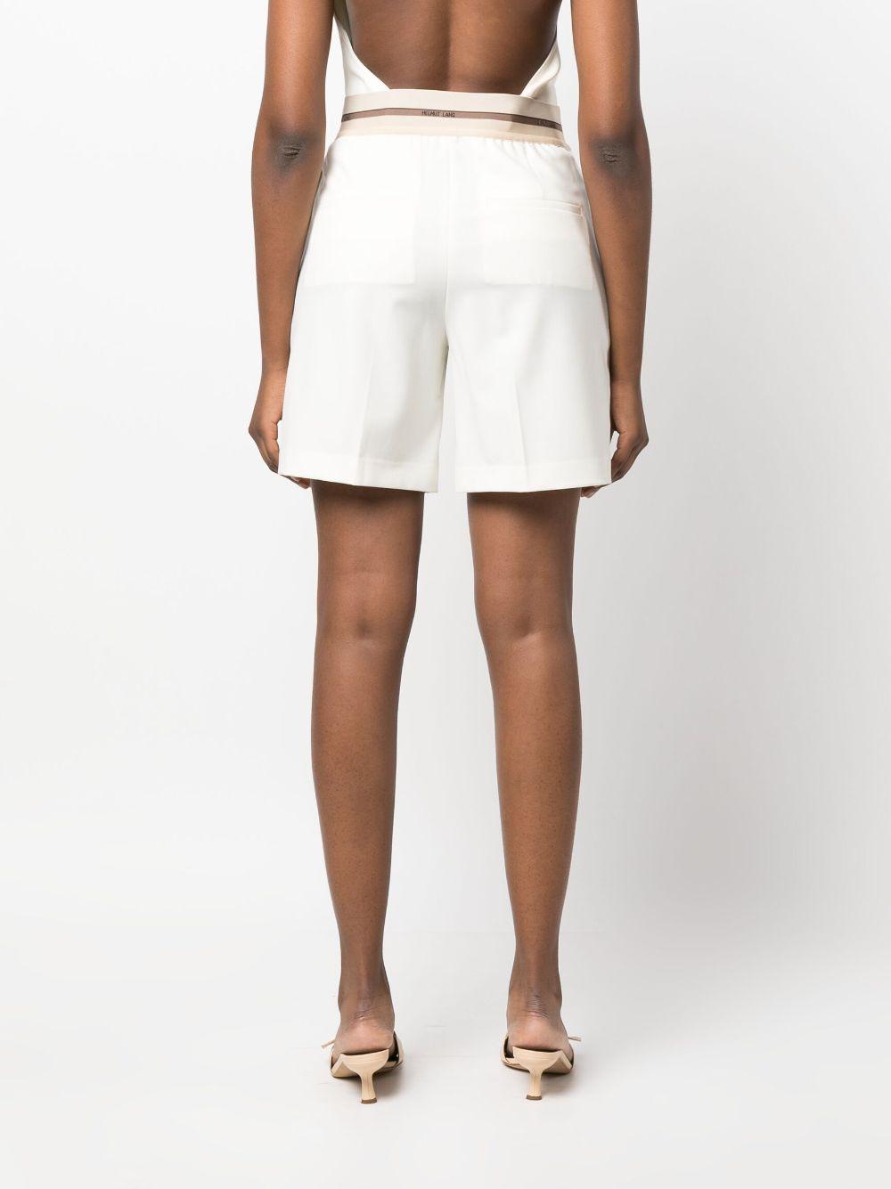 logo-waistband tailored shorts