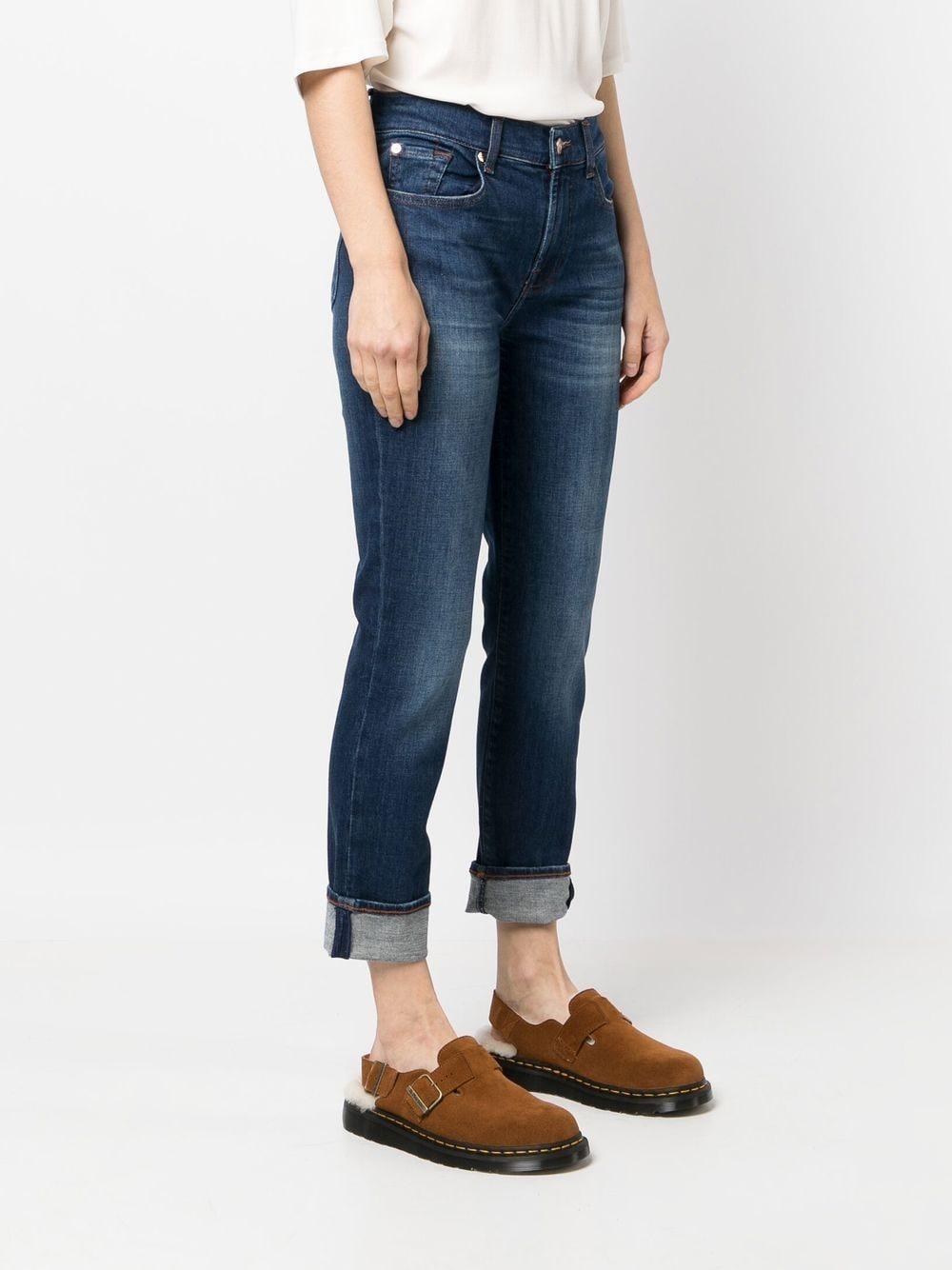 mid-rise cropped jeans