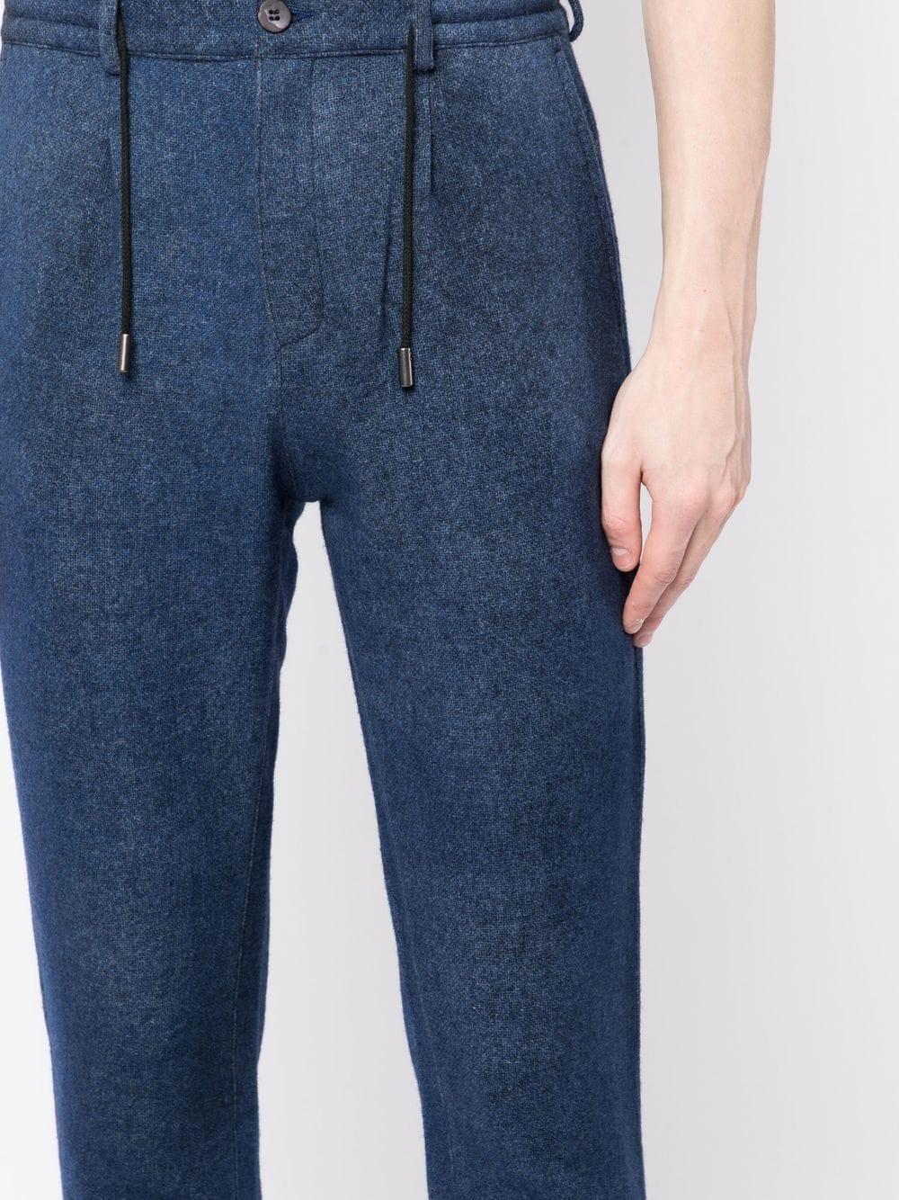 drawstring tapered trousers