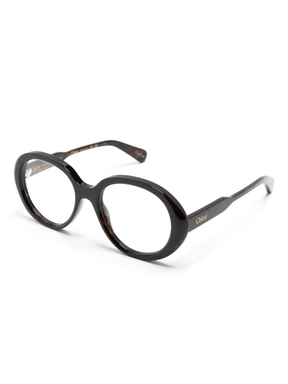 tortoiseshell round-frame glasses