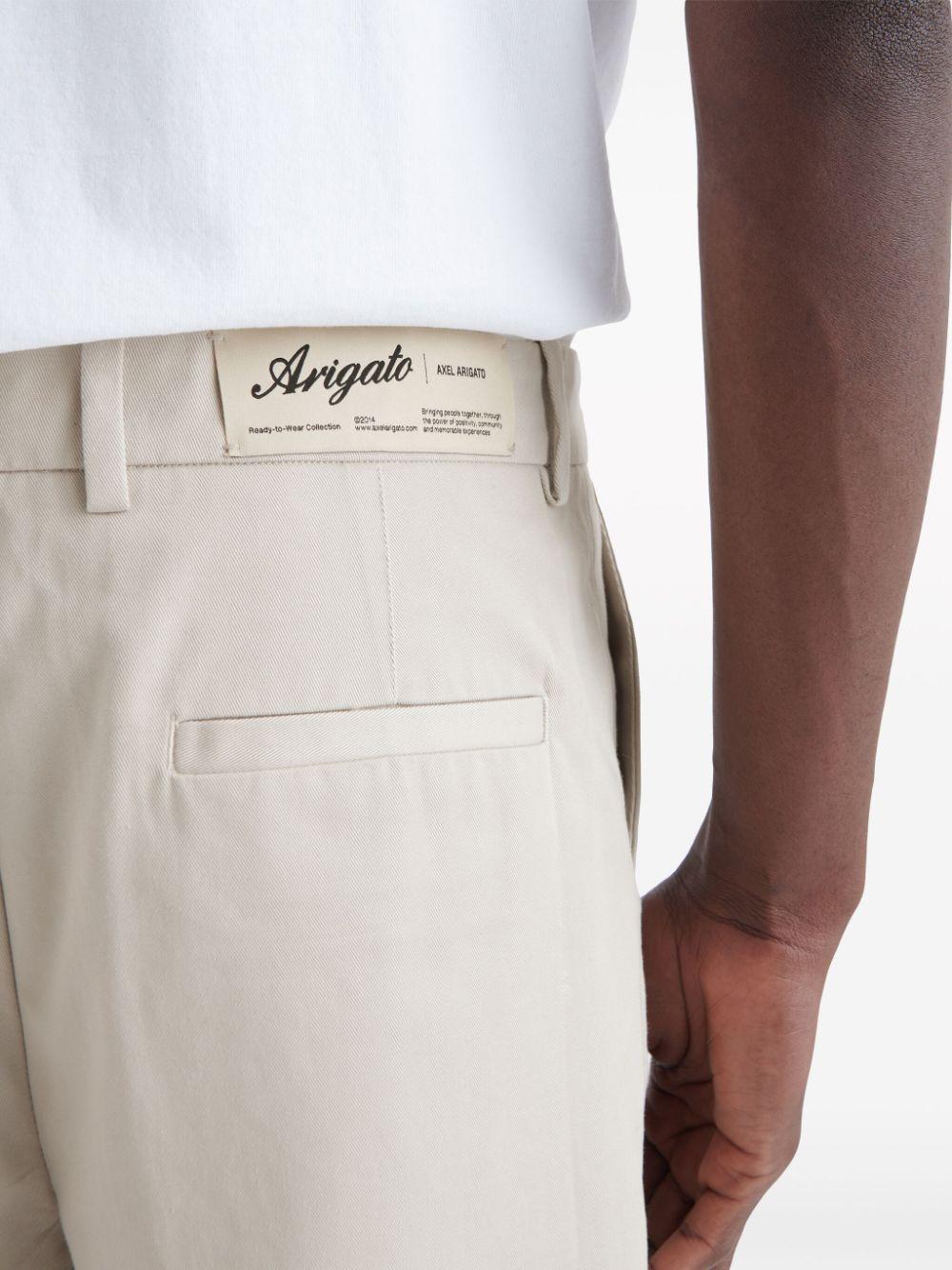 Serif relaxed-fit cotton trousers