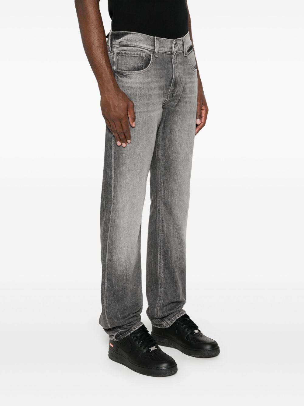 Check Off mid-rise straight-leg jeans