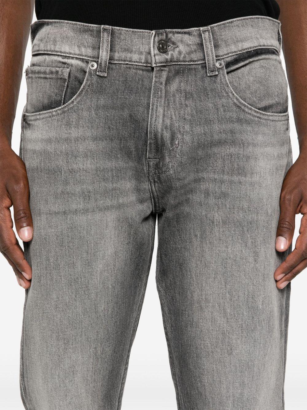 Check Off mid-rise straight-leg jeans