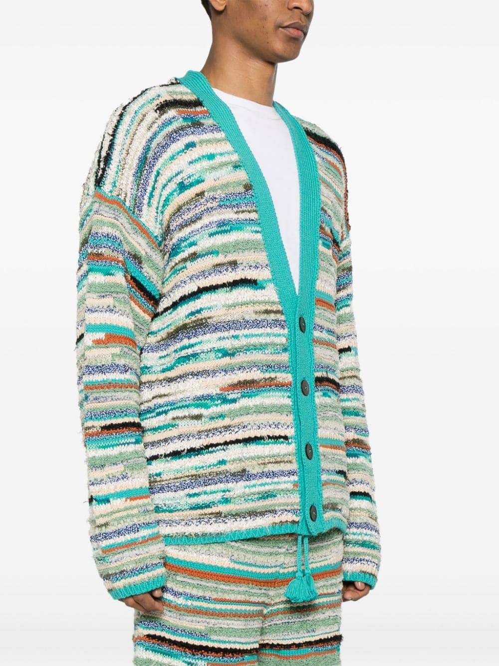 Madurai striped cardigan