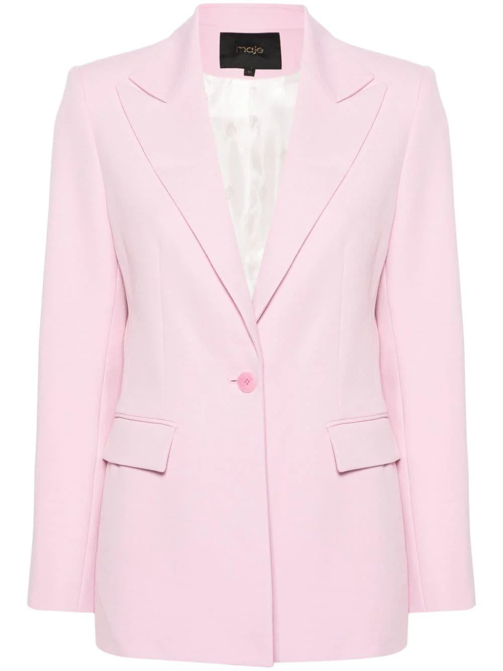 peak-lapels single-breasted blazer