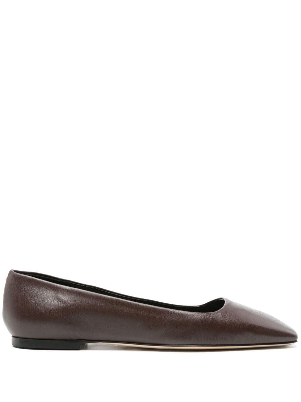 Ida leather ballerina shoes