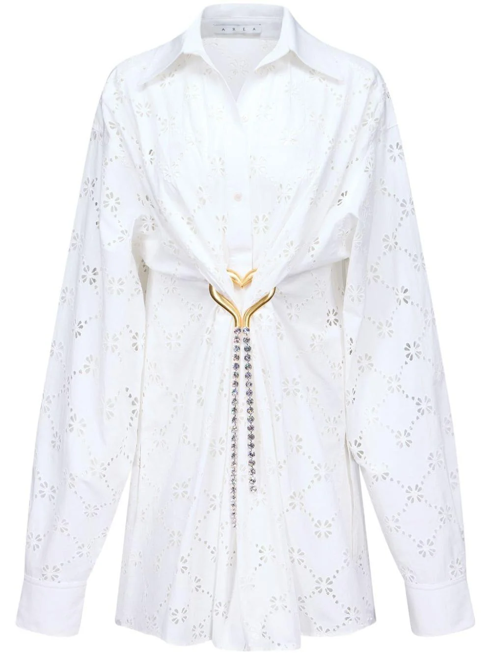 broderie anglaise shirt dress