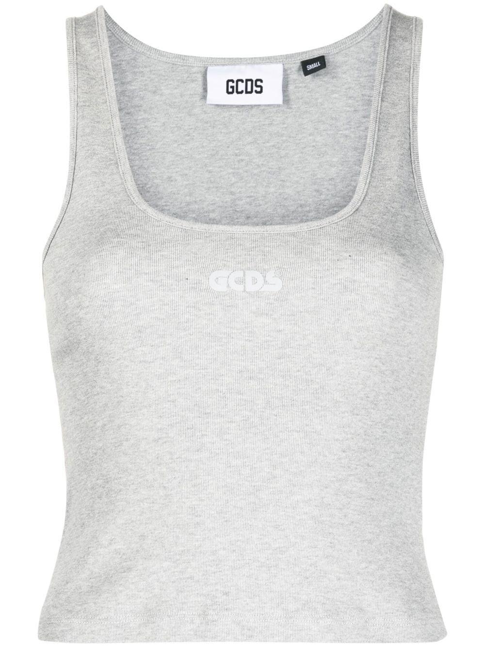 logo-print tank top