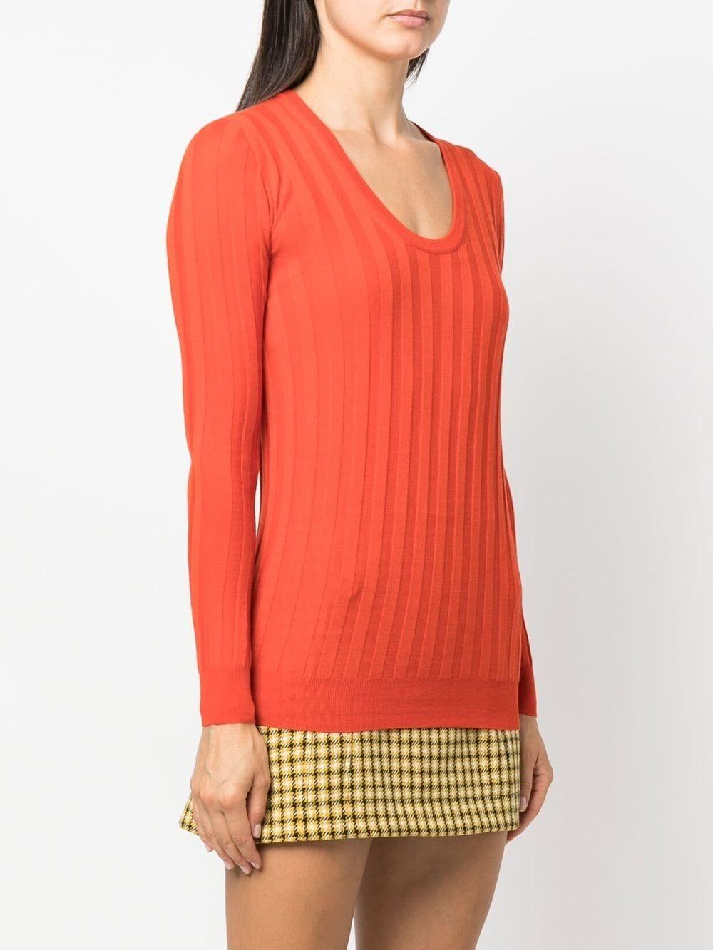 ribbed knitted top