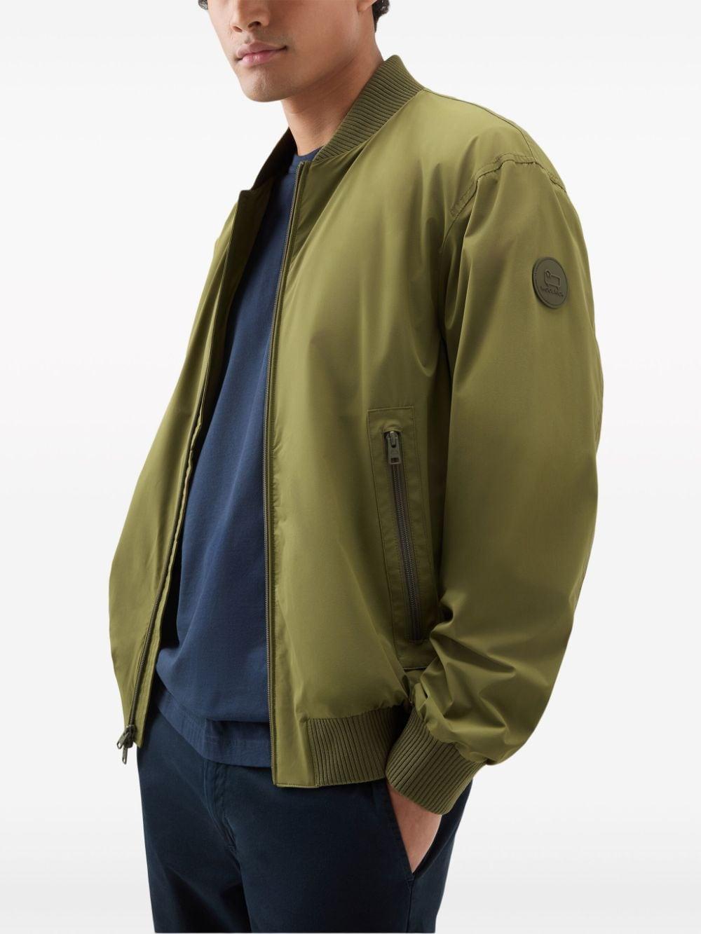 matte-finish bomber jacket