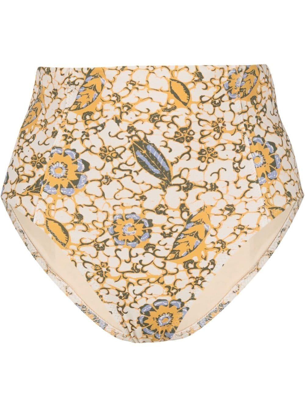 Zahara citrus-print bikini bottoms