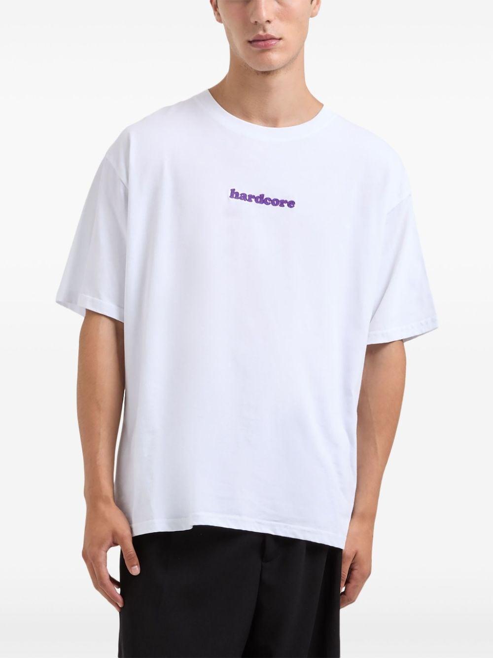 logo-embroidered T-shirt