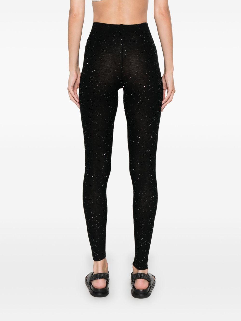 sequin-embellished leggings