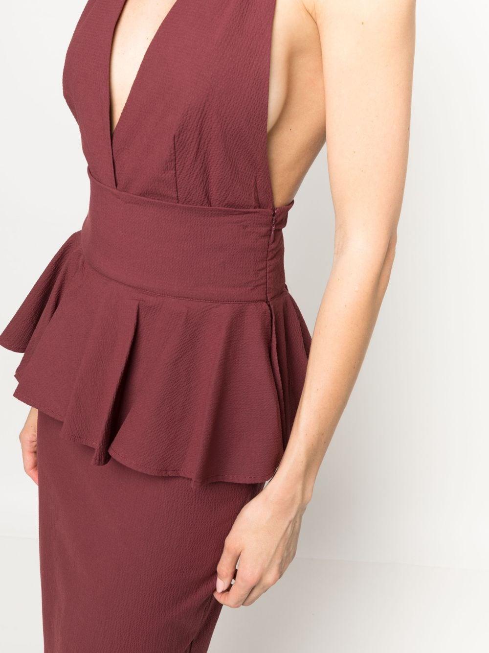 Dorever peplum midi dress