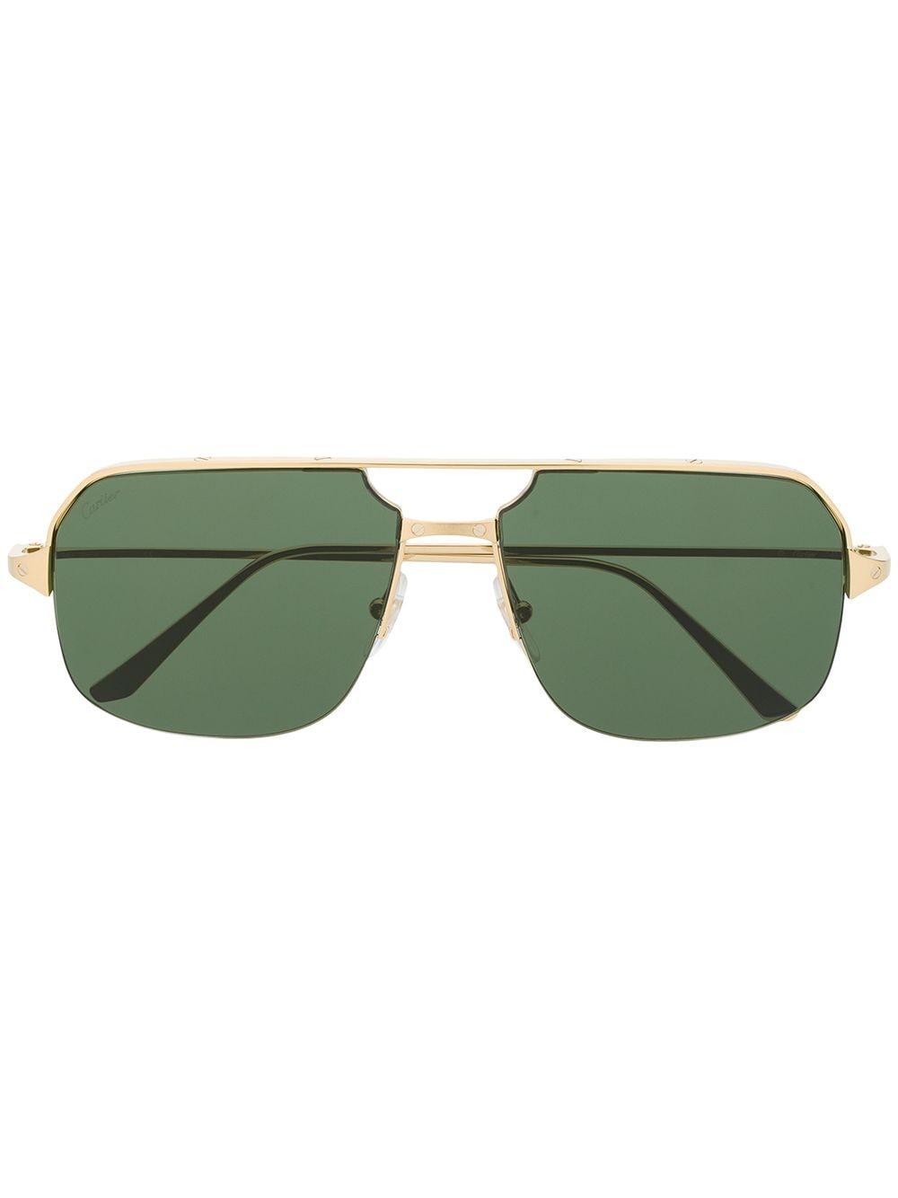 Santos de Cartier pilot-frame sunglasses