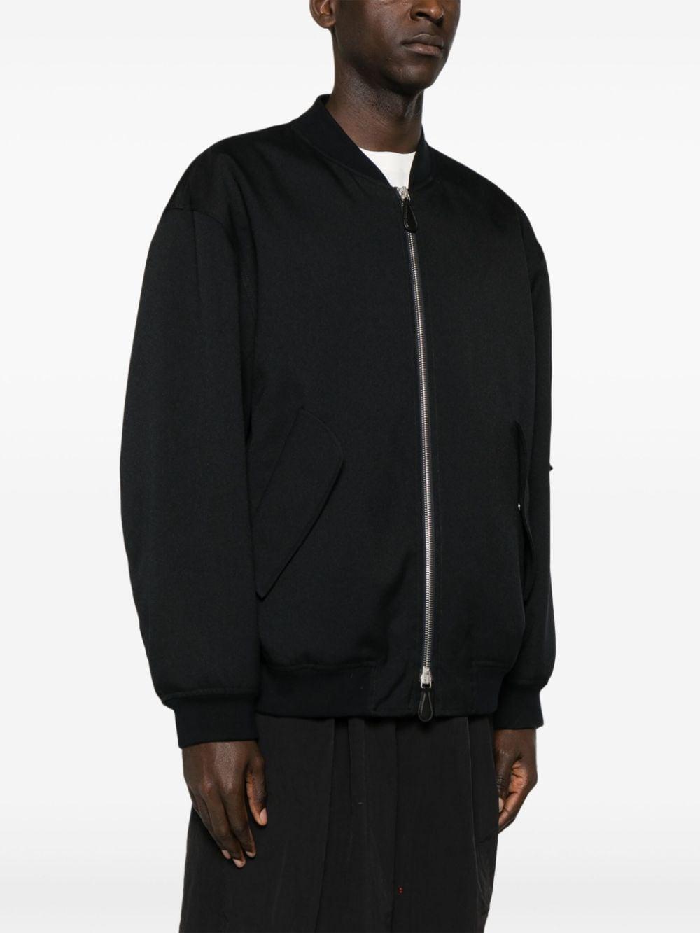 gabardine-weave bomber jacket