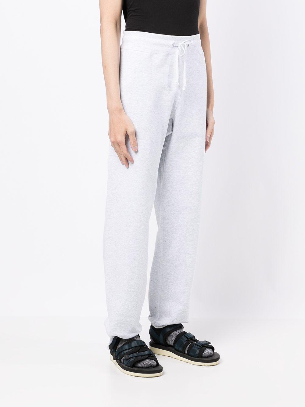 drawstring-waist cotton track trousers 