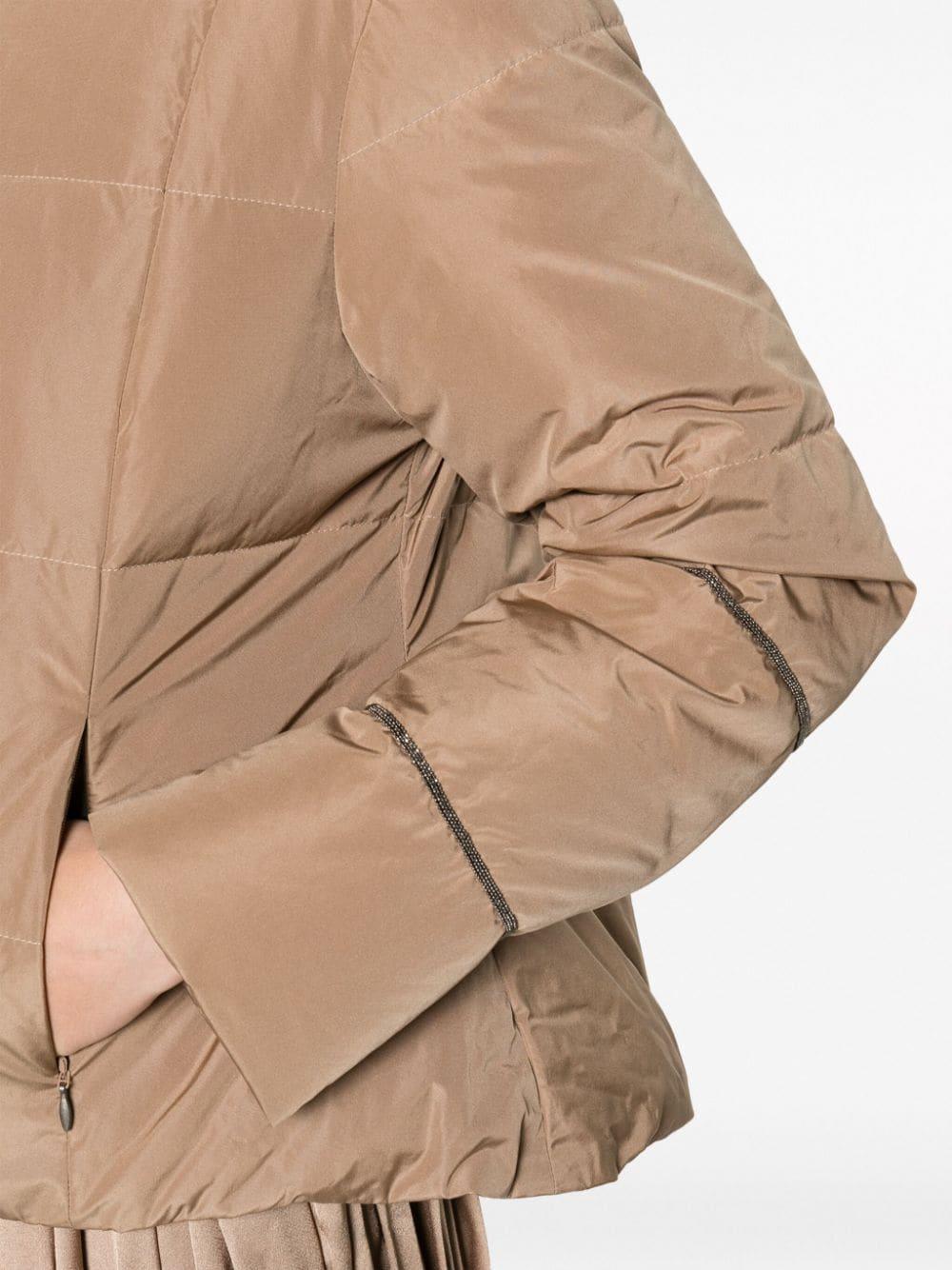 high-neck puffer jacket