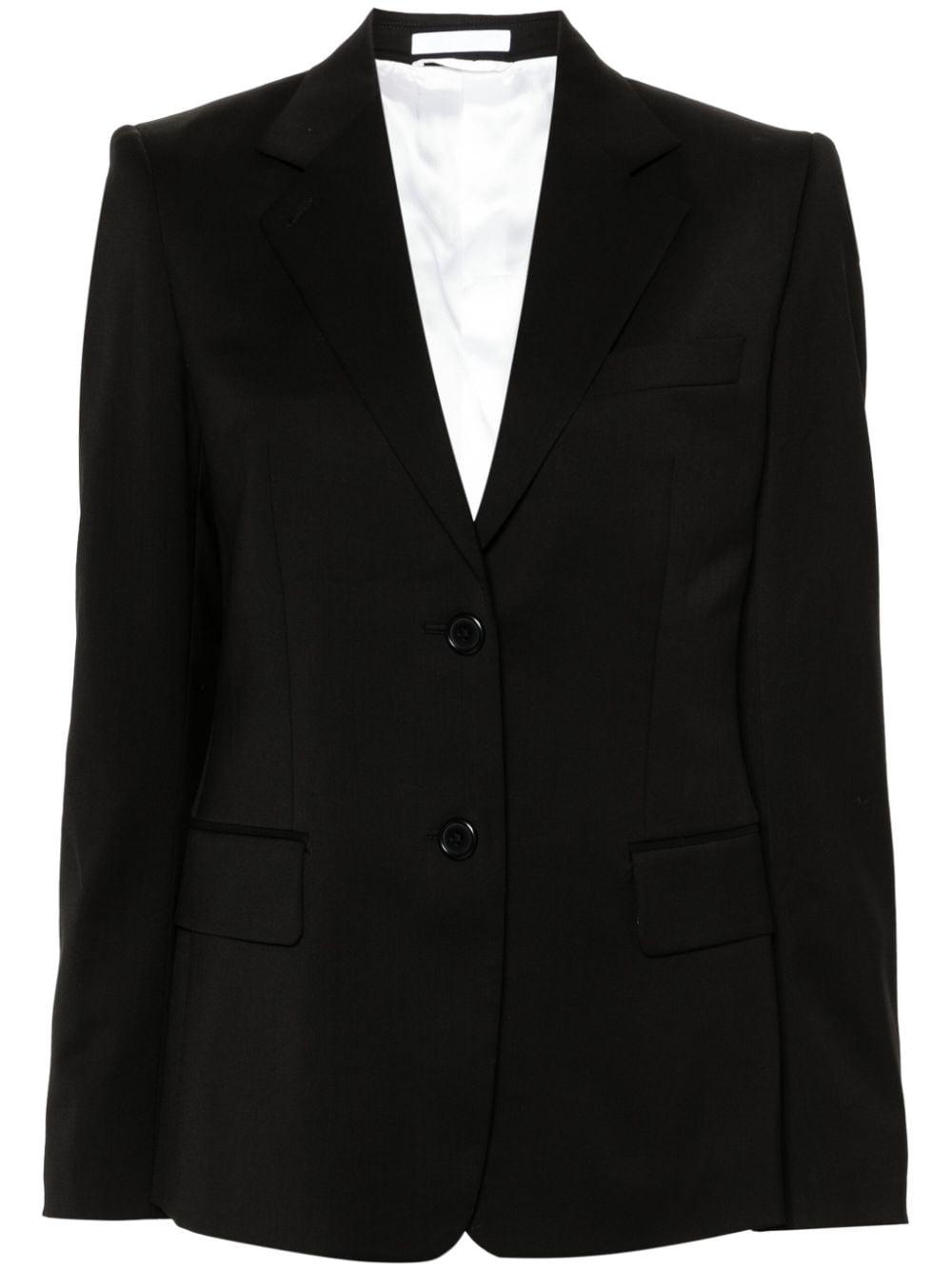 single-breasted wool blazer