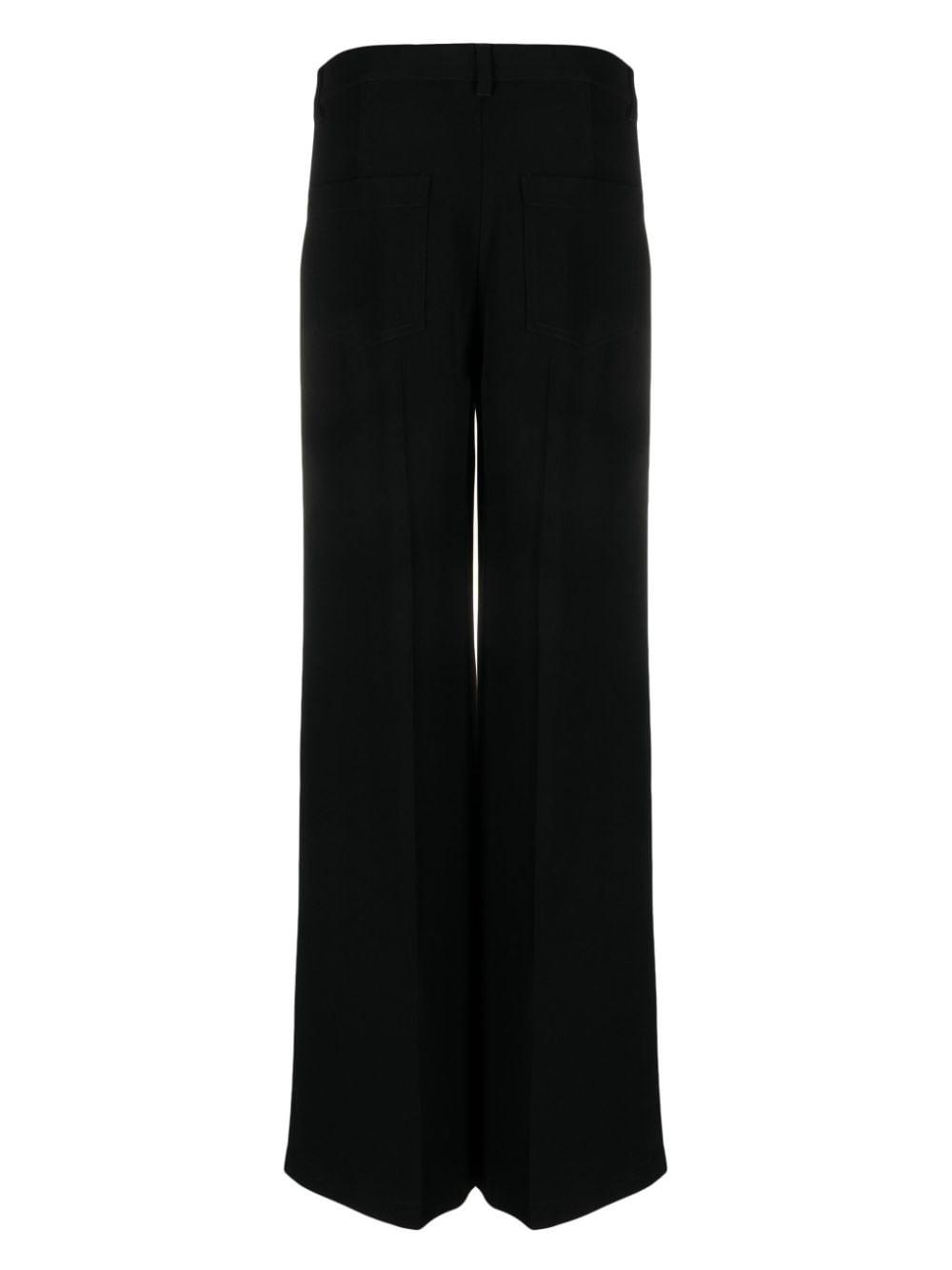 wide-leg tailored trousers