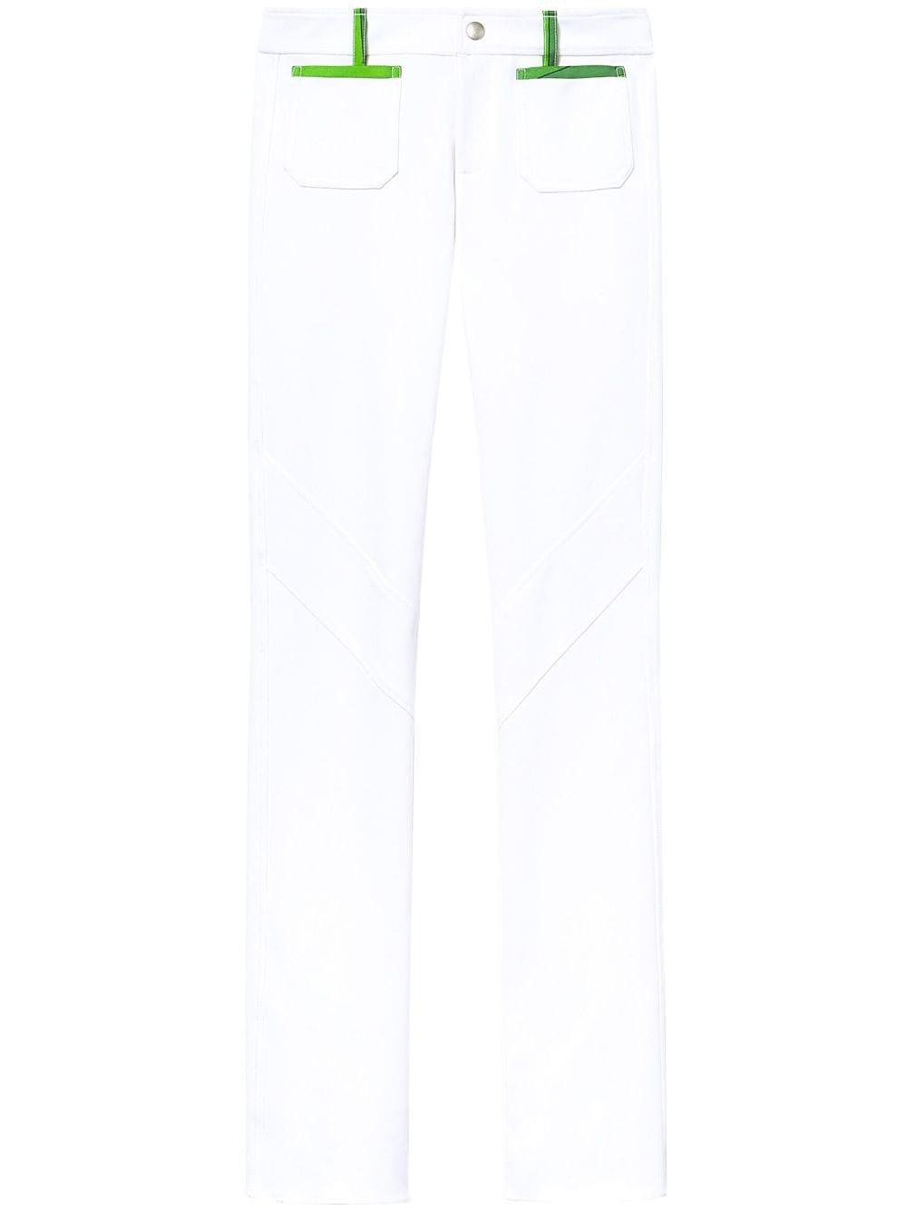 patch-pocket straight-leg trousers