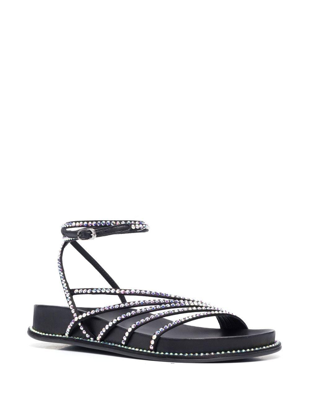 crystal-embelished sandals 