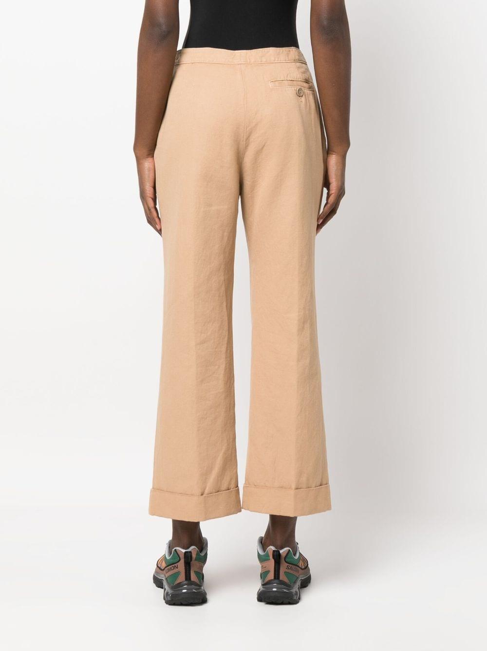 cropped flared trousers