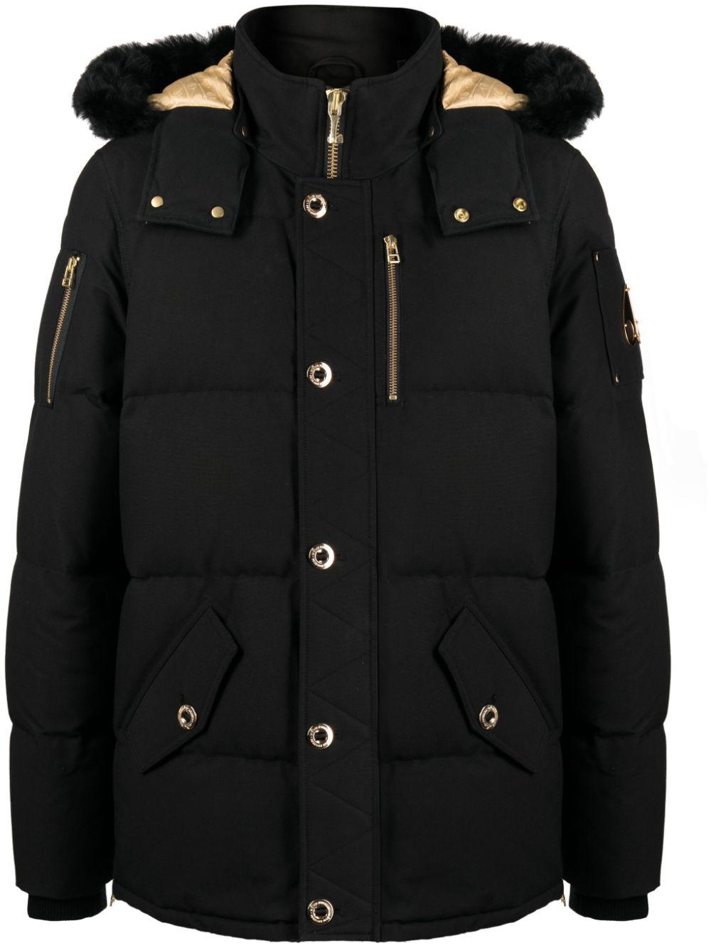 3Q detachable-hood padded jacket