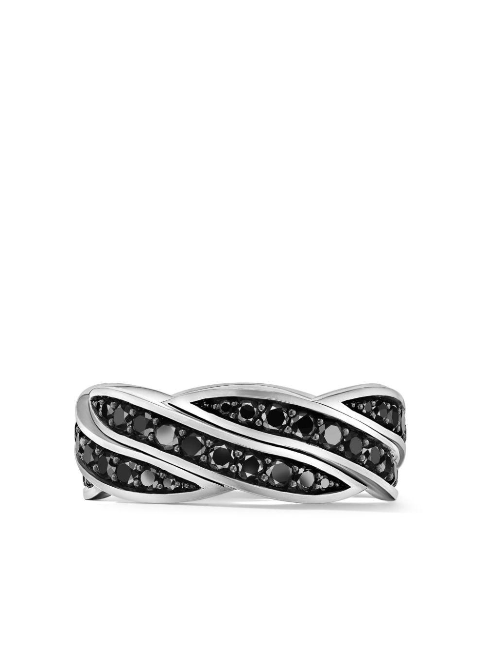 sterling silver Helios™ diamond band ring