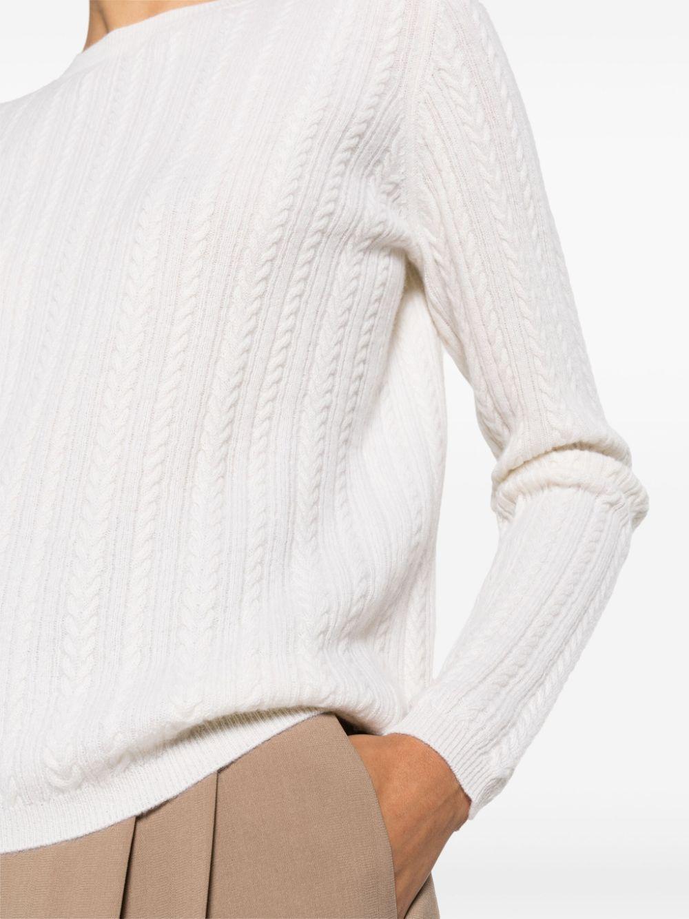 cable-knit cashmere jumper