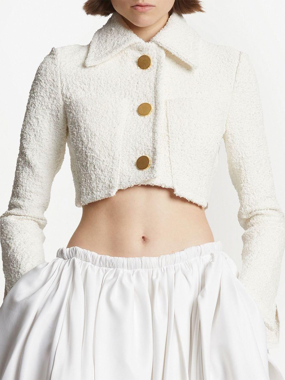 Boucle tweed cropped jacket